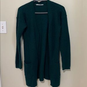 Forest green cardigan